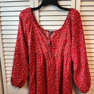 Wild Fable / Red Print Dress / Size S